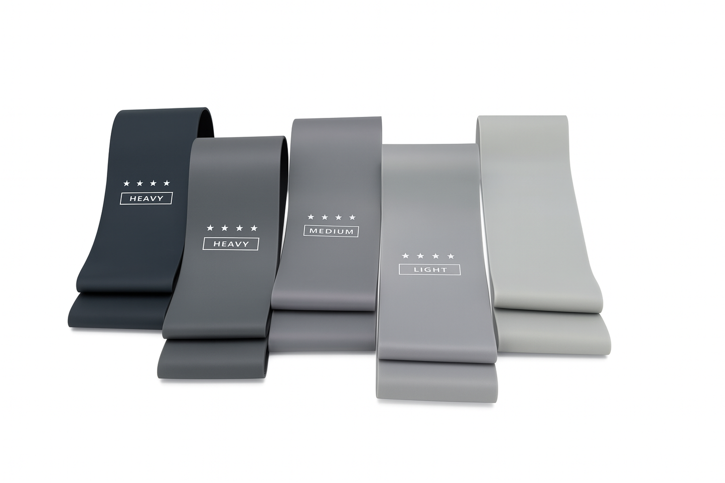 Set de 5 bandes de Resistance elastiques